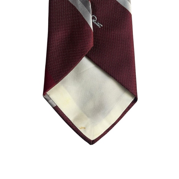 OSCAR DE LA RENTA Burgundy Silk Ties *Set of 2* - Picture 6 of 11